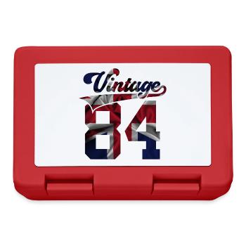 42ND BIRTHDAY UK VINTAGE 1984 - Lunchbox - red - Front