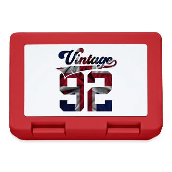 34TH BIRTHDAY UK VINTAGE 1992 - Lunchbox - red - Front