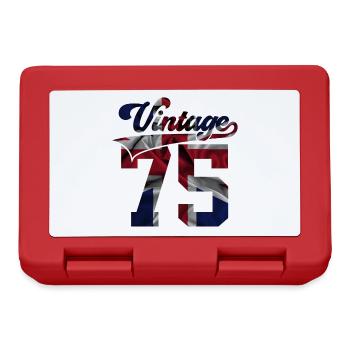 51ST BIRTHDAY UK VINTAGE 1975 - Lunchbox - red - Front