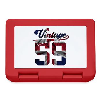 67E ANNIVERSAIRE UK MILLÉSIME 1959 - Boîte à goûter - rouge - Devant