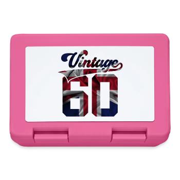 66. GEBURTSTAG UK VINTAGE 1960 - Brotdose - Pink - Vorne