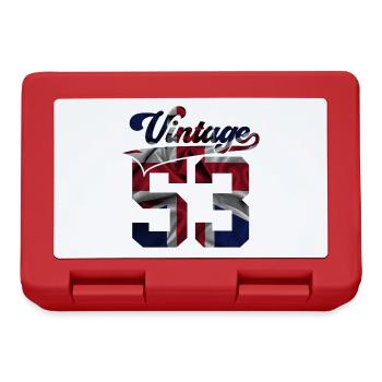 73RD BIRTHDAY UK VINTAGE 1953 - Lunchbox - red - Front