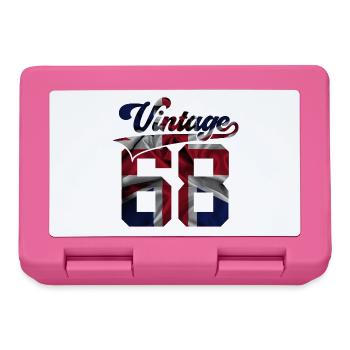 58. GEBURTSTAG UK VINTAGE 1968 - Brotdose - Pink - Vorne