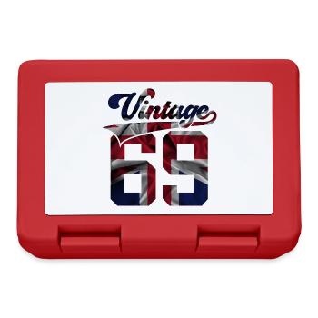 57TH BIRTHDAY UK VINTAGE 1969 - Lunchbox - red - Front