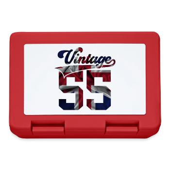 71ST BIRTHDAY UK VINTAGE 1955 - Lunchbox - red - Front