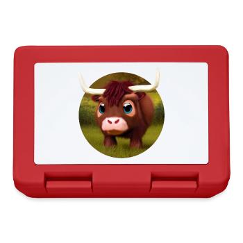 Baby water buffalo - Lunchbox - red - Front