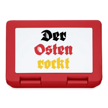 Der Osten Rockt Ostdeutschland - Brotdose - Rot - Vorne