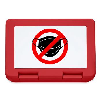 Mask forbidden! - Lunchbox - red - Front