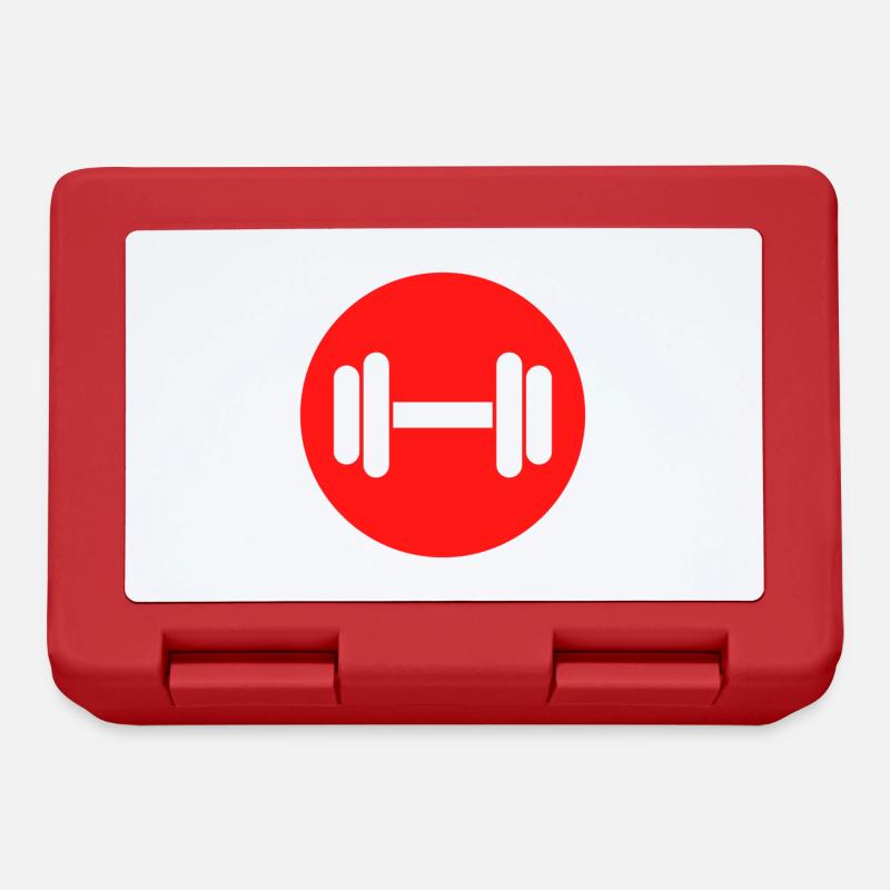 Gym Dumbbell Musculation - Boîte à goûter - rouge