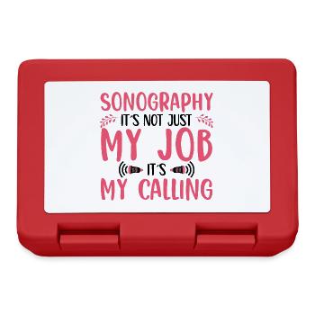 Sonografie - Brotdose - Rot - Vorne