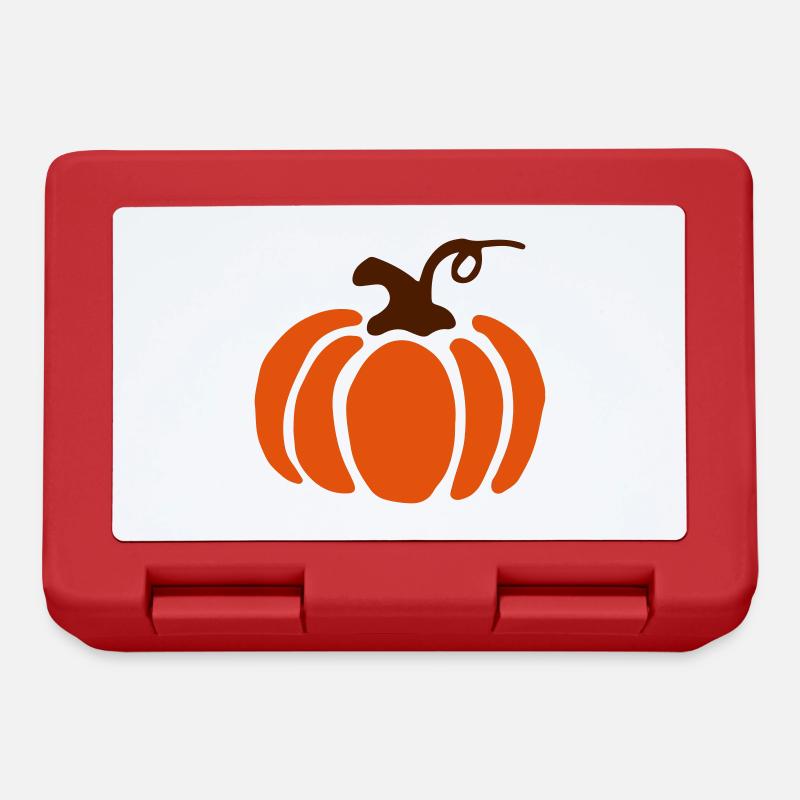 Pumpkin & Citrouille / squash - Halloween - Cadeau - Boîte à goûter - rouge