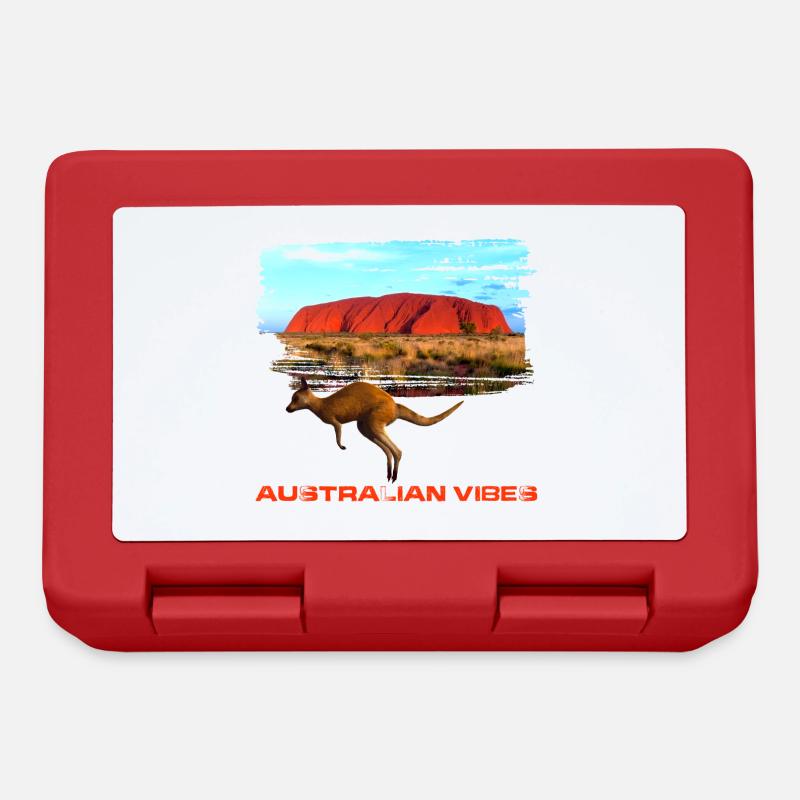 australien 1 - Brotdose - Rot