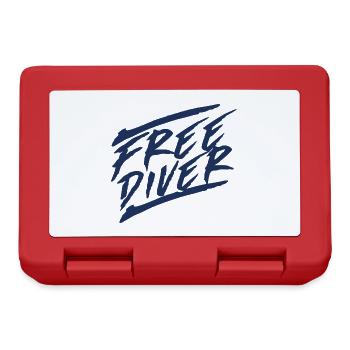 I am Freediver Apnea Free Diving Freediving - Lunchbox - red - Front