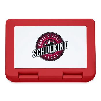 Erste Klasse Schulkind 2024 rosa - Brotdose - Rot - Vorne