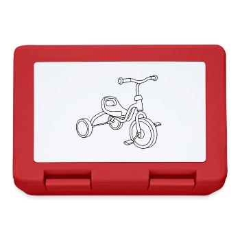 Tricycle for kids - Lunchbox - red - Front