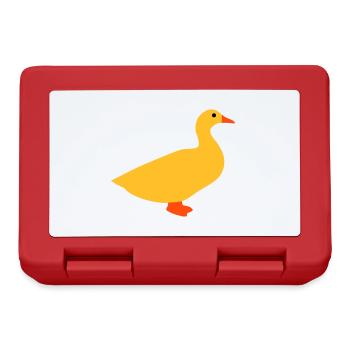 ★ design colors changeable ★ domestic duck - Lunchbox - red - Front