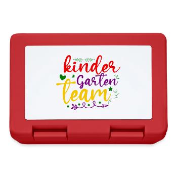 Équipe de maternelle - Boîte à goûter - rouge - Devant