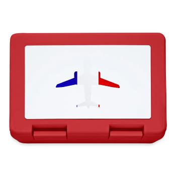 Design Avion France - Boîte à goûter - rouge - Devant
