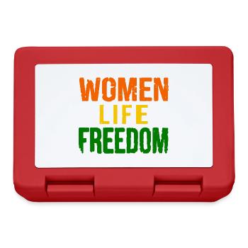 Women life freedom - Brotdose - Rot - Vorne