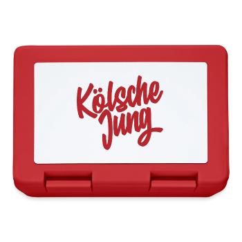 Kölsche jung, Stolz auf Köln - Brotdose - Rot - Vorne