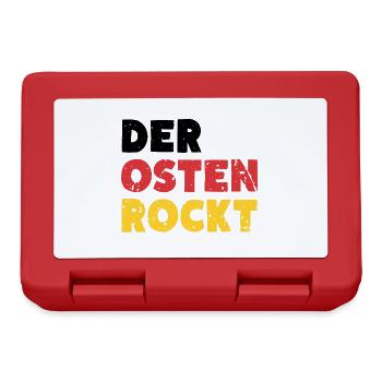 Der Osten Rockt Ossi Ostdeutschland - Brotdose - Rot - Vorne