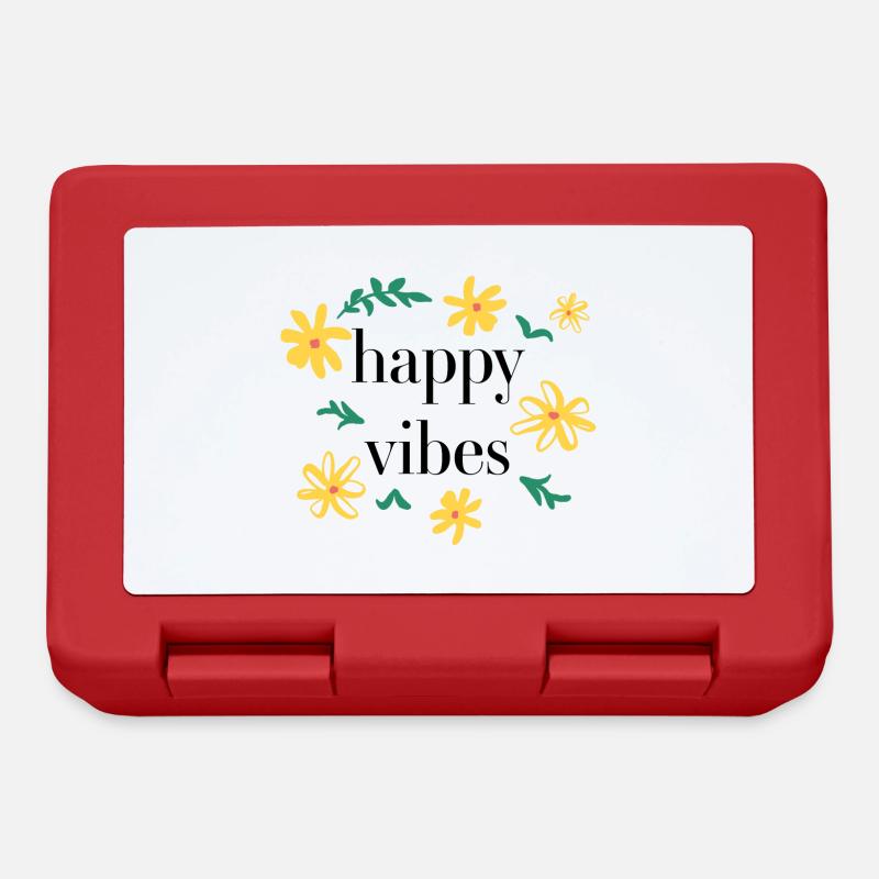 happy vibes - Brotdose - Rot