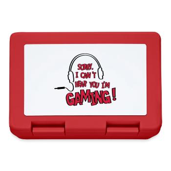 Je ne vous entends pas, je joue! en ligne. - Boîte à goûter - rouge - Devant
