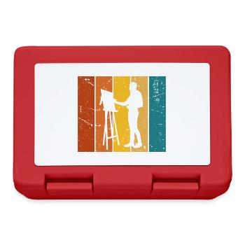 Vintage gift painter - Lunchbox - red - Front
