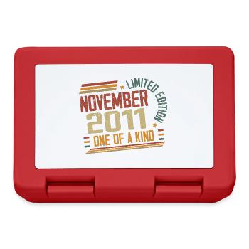 Awesome since November 2011 Geburtstagsgeschenk - Brotdose - Rot - Vorne