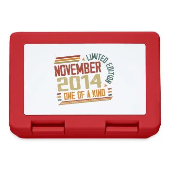 Awesome since November 2014 Geburtstagsgeschenk - Brotdose - Rot - Vorne