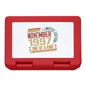 Génial Depuis Novembre 1997 Cadeau Anniversaire - Boîte à goûter - rouge - Devant