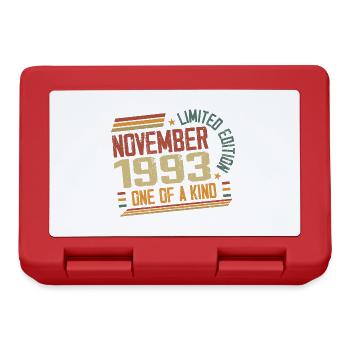 Génial Depuis Novembre 1993 Cadeau Anniversaire - Boîte à goûter - rouge - Devant