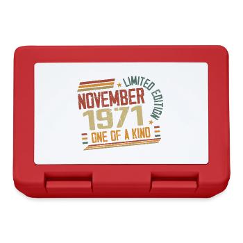 Awesome Since November 1971 Birthday Gift - Lunchbox - red - Front