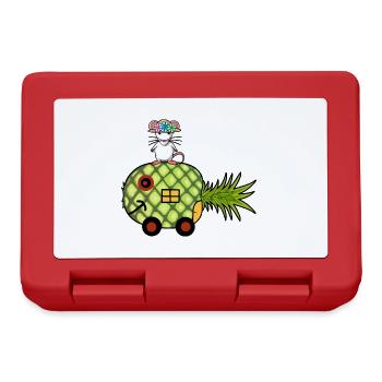 Pineapple Motorhome Holidays Mouse Travel Travel Child - Lunchbox - red - Front