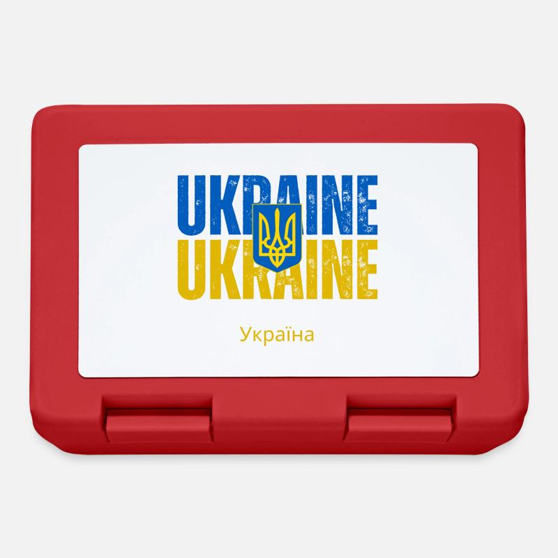 Drapeau ukrainien, fierté ukrainienne - Boîte à goûter - rouge
