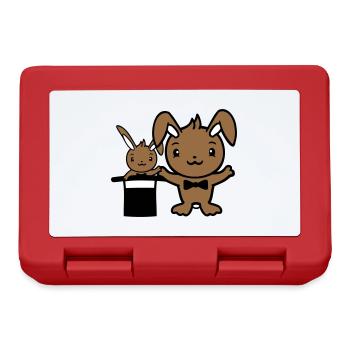 Bunny Wizard Chapeau Haut de forme Enfant 2 Bébé Sorcier Mignon - Boîte à goûter - rouge - Devant