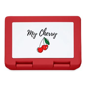 My Cherry Schatz Lieblingsmensch Geschenkidee - Brotdose - Rot - Vorne
