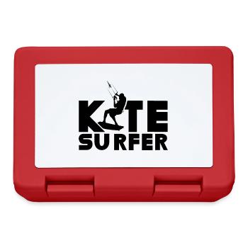 Kitesurfer Kite Kitesurf Kitesurfen Kitesurfing - Lunchbox - red - Front