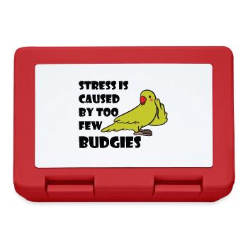 Budgerigar lovers | Birds Pet Gift - Lunchbox - red - Front