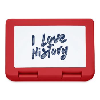 J’aime l’histoire historienne historienne - Boîte à goûter - rouge - Devant