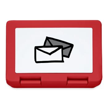Two letters / envelopes - Lunchbox - red - Front