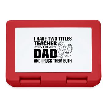 Teacher Father's Day - Lunchbox - red - Front