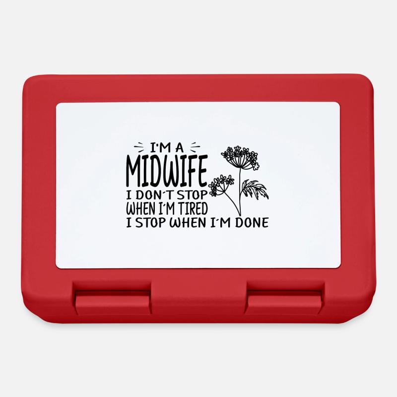 Midwife - Lunchbox - red