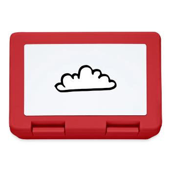 Cloud at the sky - vector - Lunchbox - red - Front