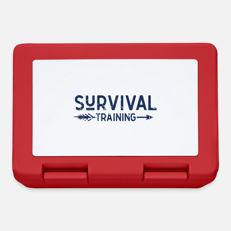 Überlebenstraining Survival Überlebenskünstler - Brotdose - Rot
