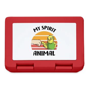 Budgerigar lover | Budgerigars Gifts - Lunchbox - red - Front