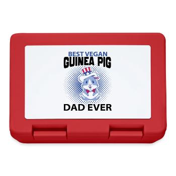 Guinea Pig Vegan Gifts | Vegan Pet - Lunchbox - red - Front