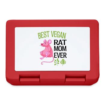 Rat Vegan - Lunchbox - red - Front