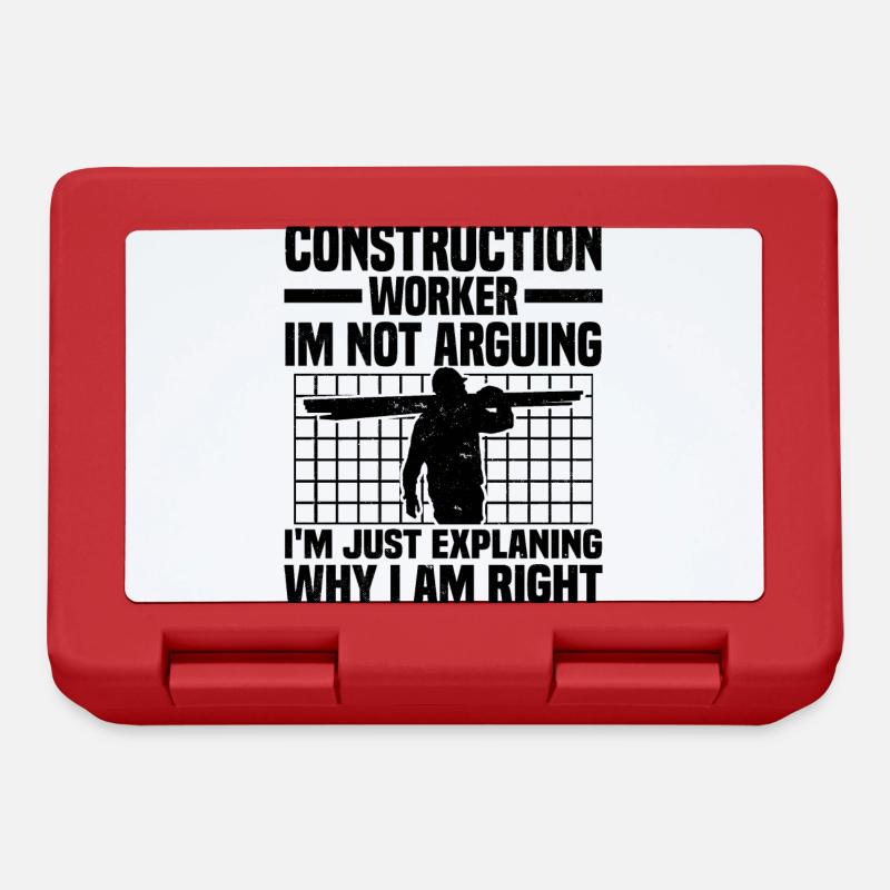 Building site - Lunchbox - red