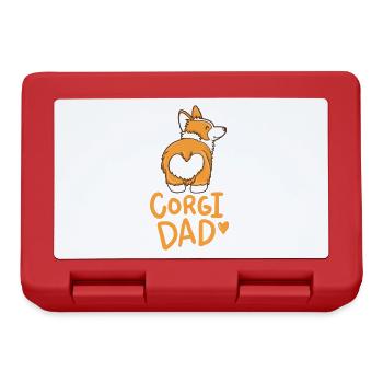 Corgi chien anniversaire cadeau idée chien race mignonne - Boîte à goûter - rouge - Devant